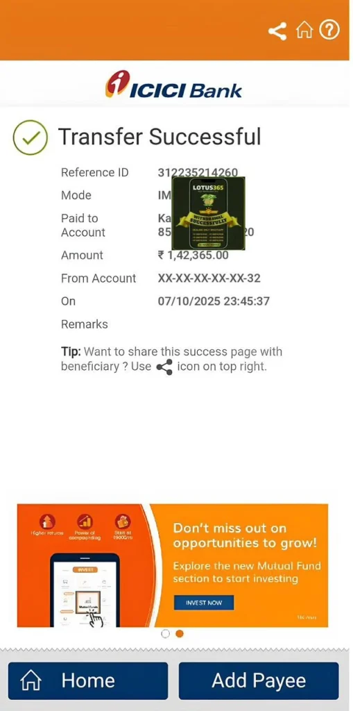 Gold Betting payout proof – verified bank transfer withdrawal completed successfully-3